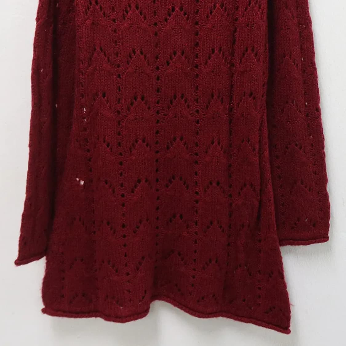 FELISSIMO 발레코어 니트 펀칭 원피스 62396 상품이미지7