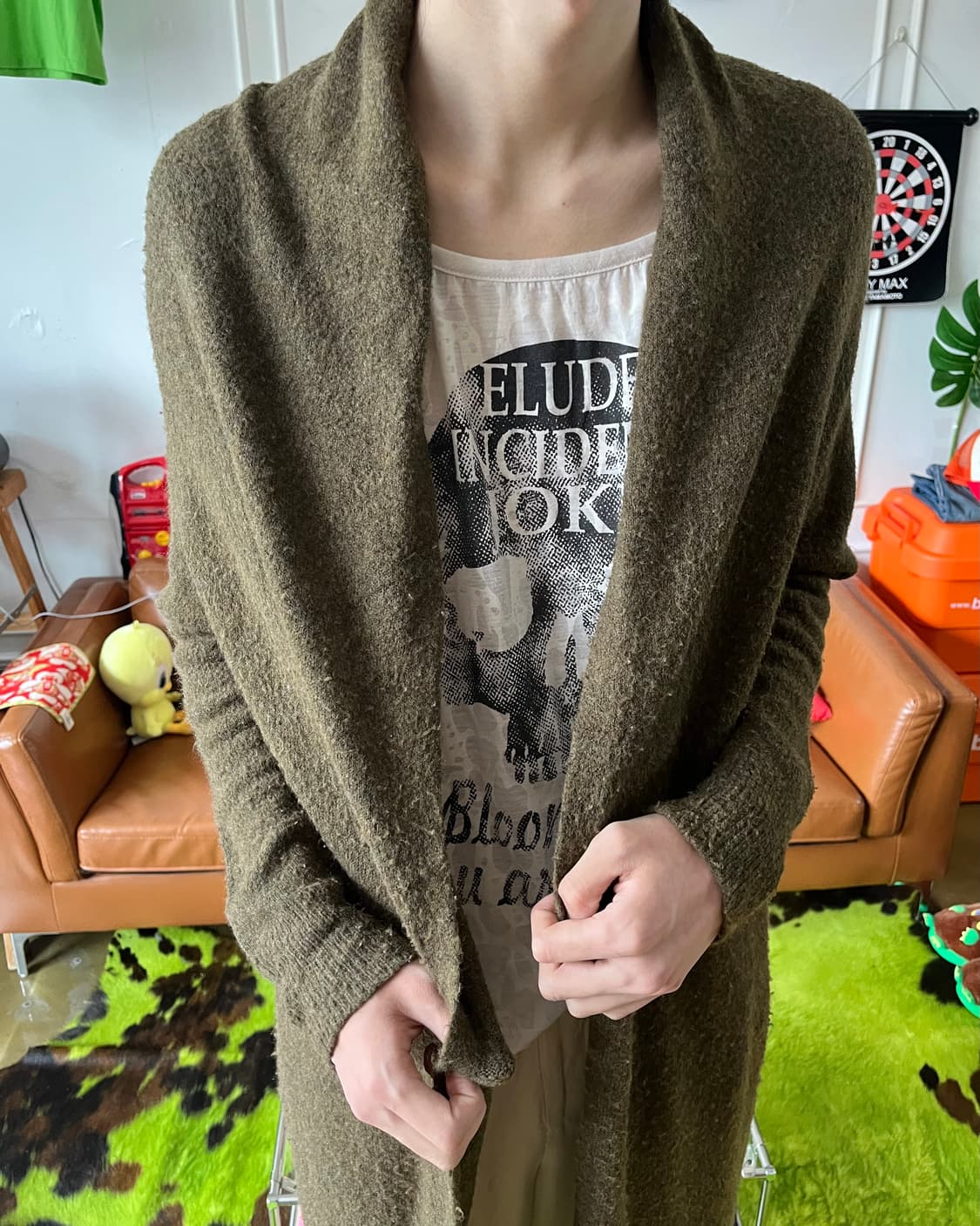 niko and . . . Mohair Knit Long Cardigan 상품이미지2