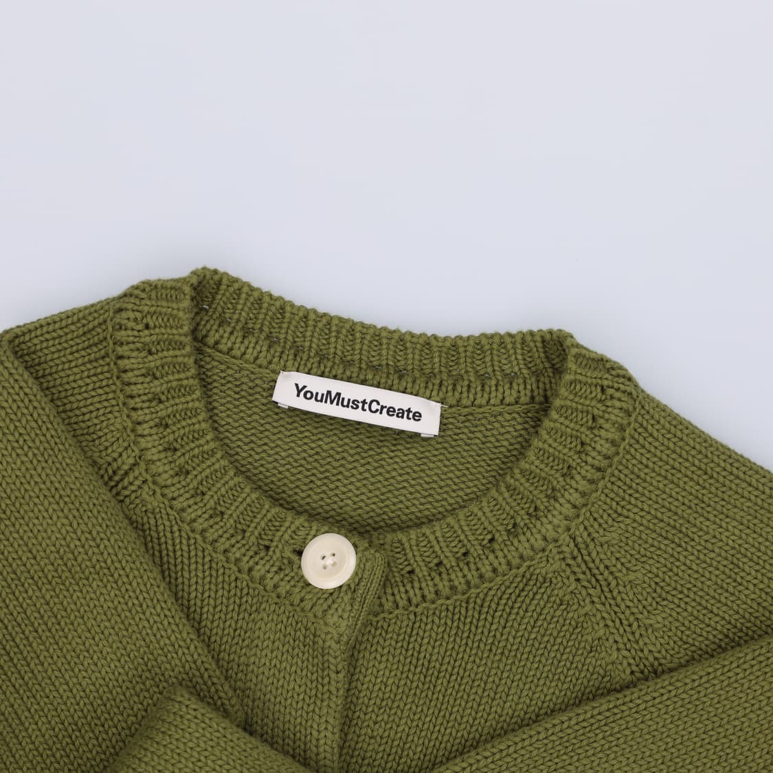 [XS] YMC 25FW 최신형 콰이 니트 가디건 카키그린 3880 상품이미지4