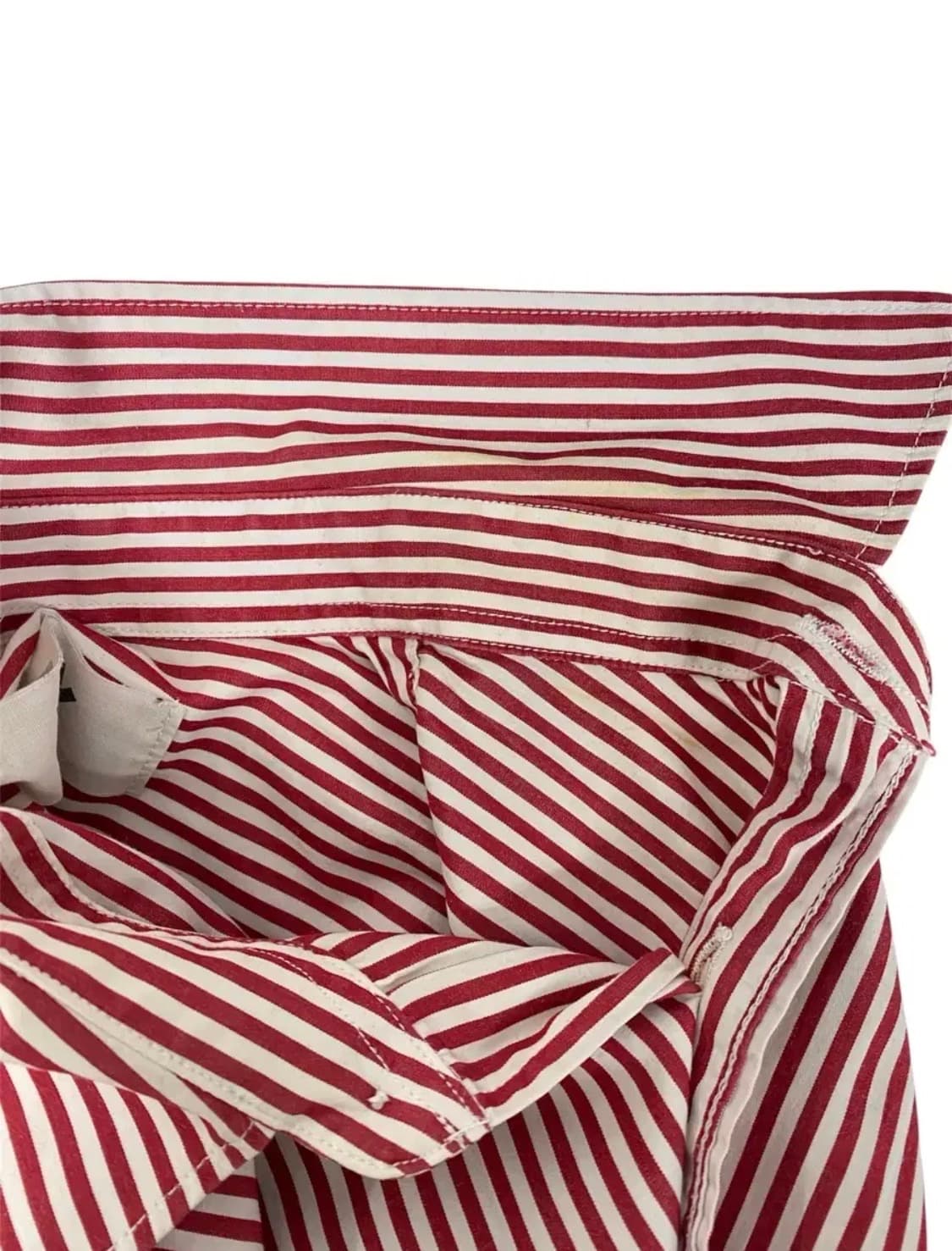 꼼데가르송 레드 스트라이프 셔츠 S 상품이미지5