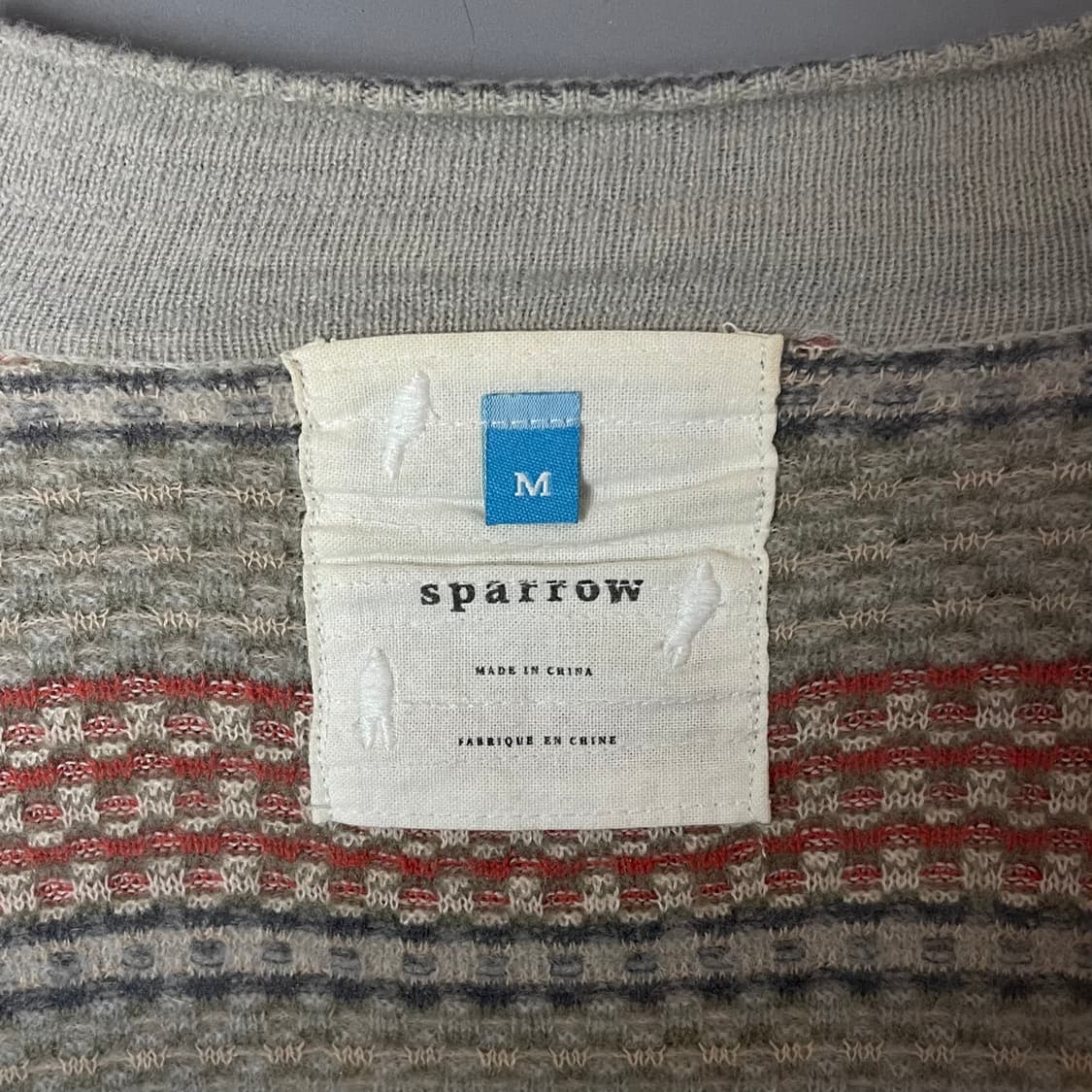 스패로우 빈티지 스트라이프 패턴 니트 롱 가디건 M 상품이미지3