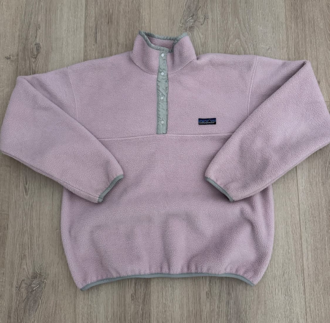 90s 빈티지 파타고니아 신칠라 스냅-T 라일락/회색 USA 상품이미지1