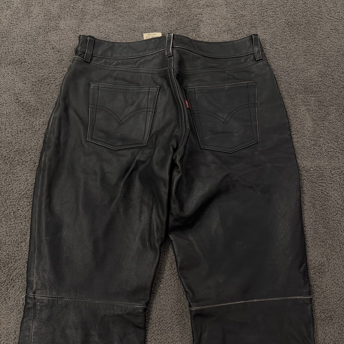 [정품/28X32] 리바이스 소가죽 레더 팬츠 상품이미지1