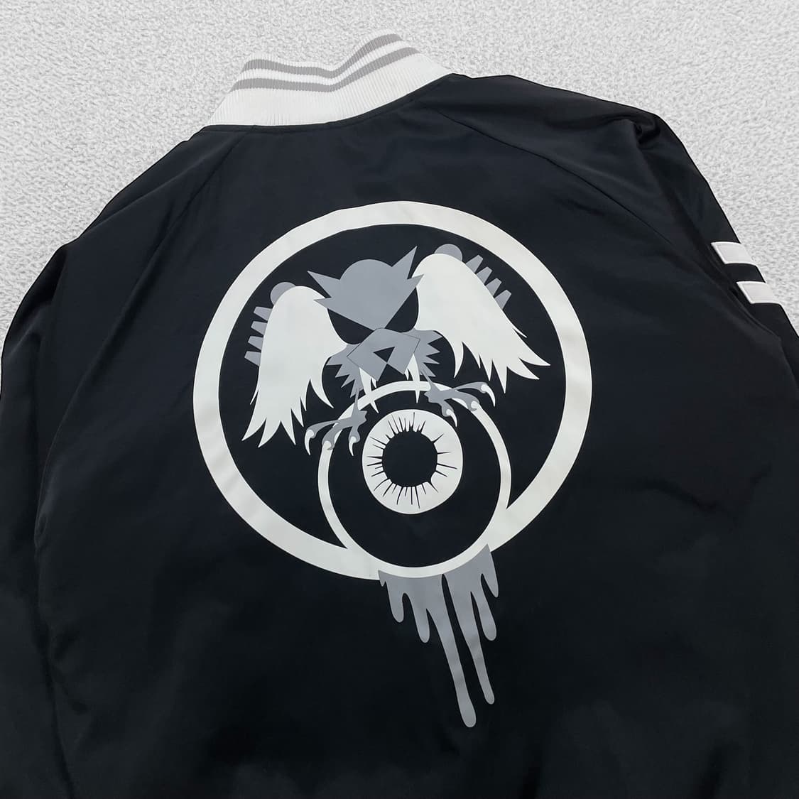 나이키 x 카세트플레야 사틴 바시티 자켓 블랙 상품이미지4