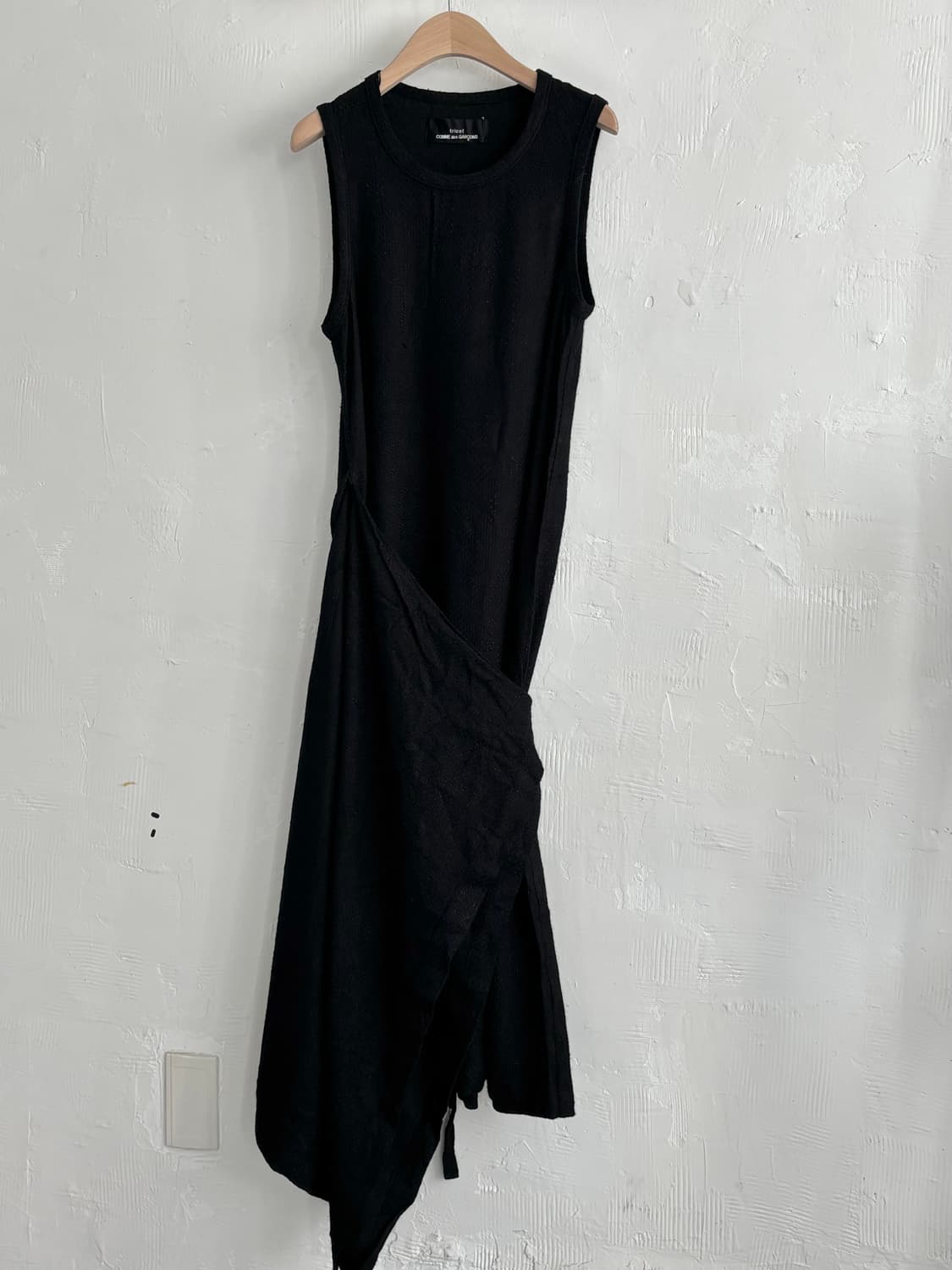 CDG 꼼데가르송 블랙 민소매 롱 원피스 상품이미지4