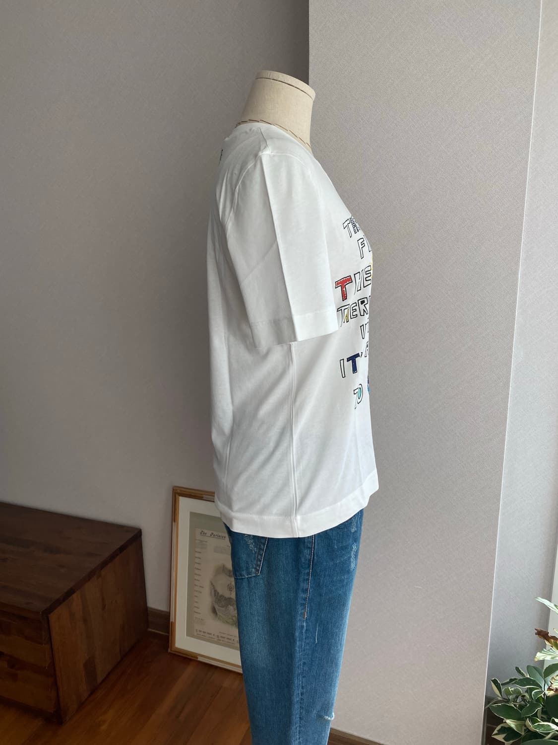 LOVE MOSCHINO 파인웨더 그래픽 반팔티셔츠(40) 상품이미지5