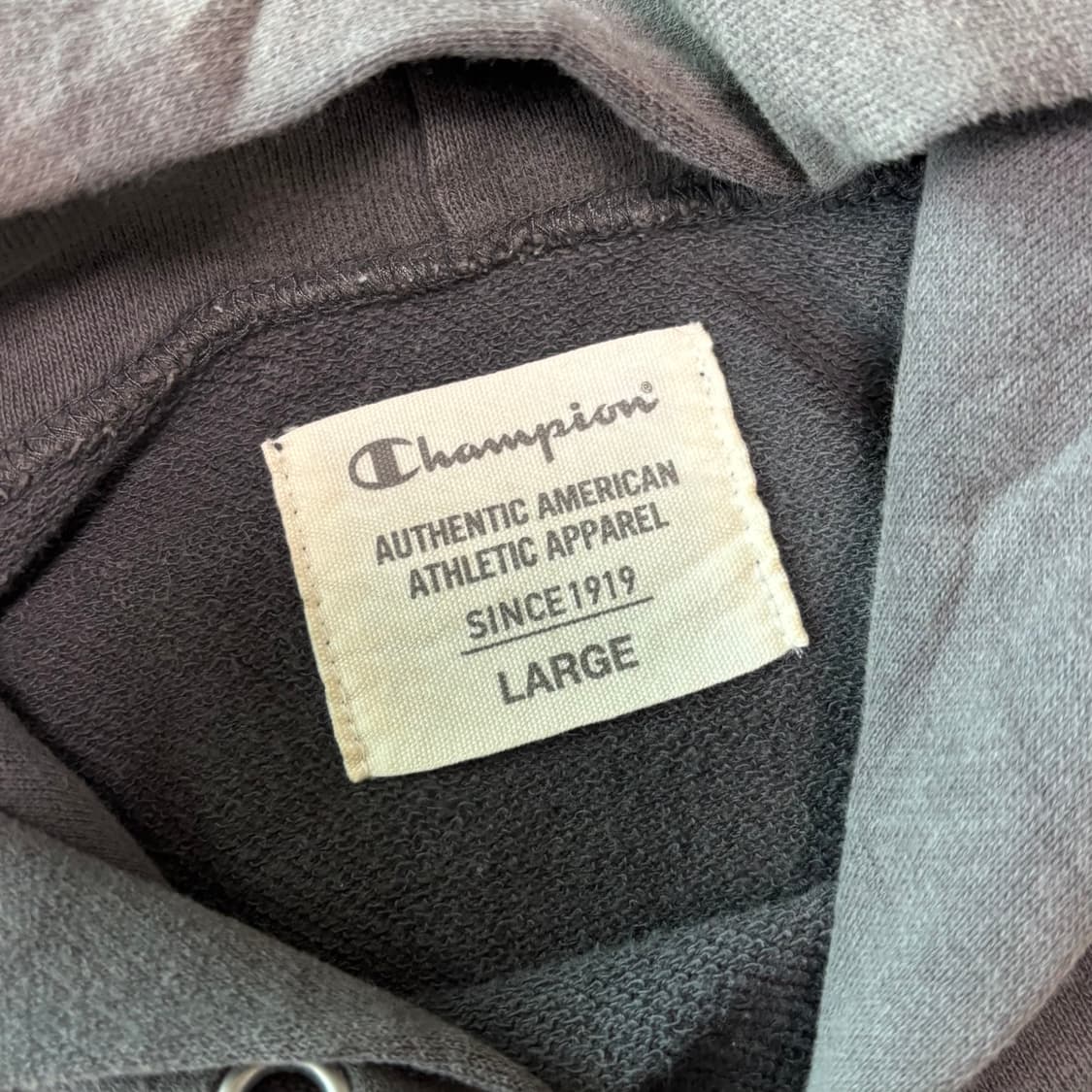 챔피온 메릴랜드 옐로우 로고 워싱 후드 티셔츠 상품이미지5