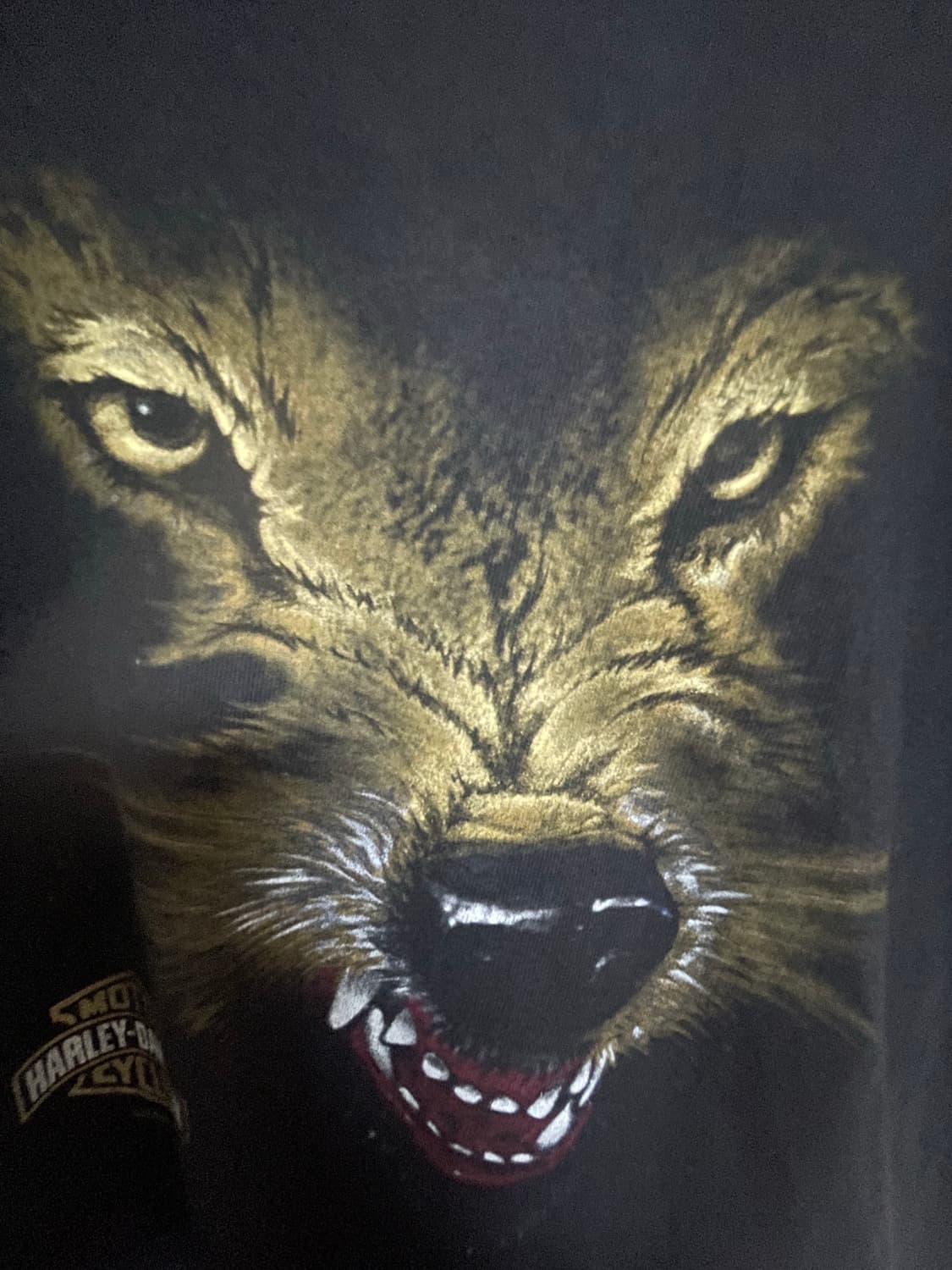 harley davidson / 00s wolf t-shirt 상품이미지3
