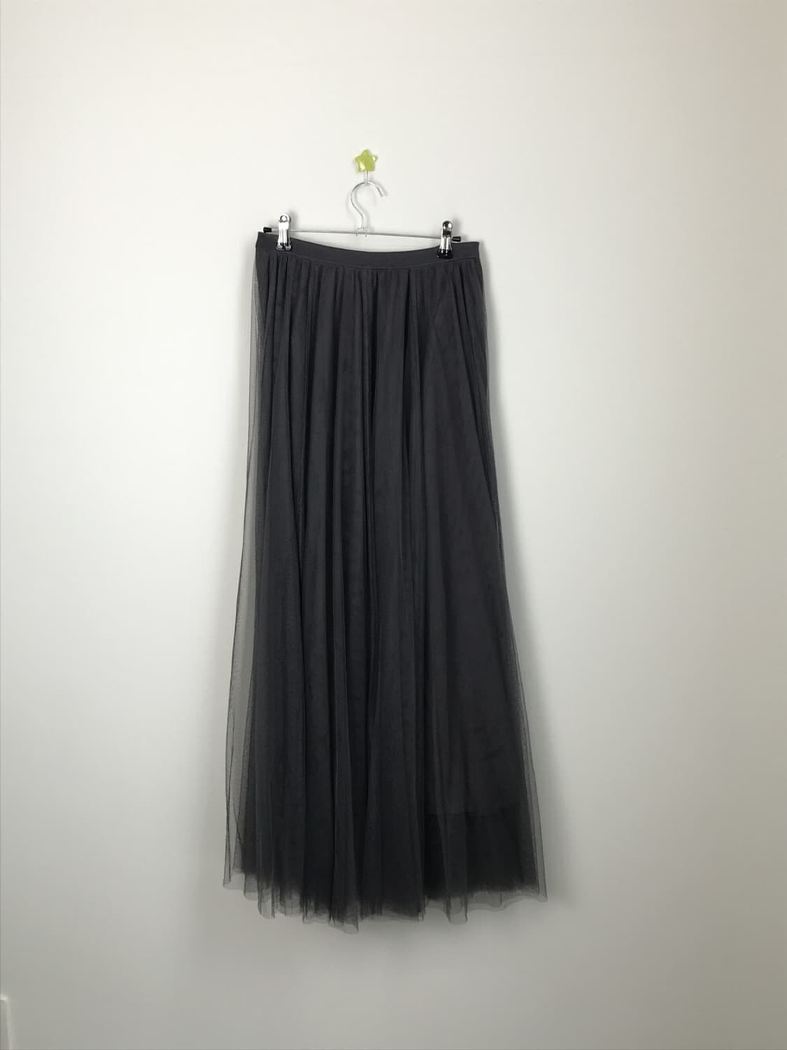 Jpn Gray Poly Long Skirts 상품이미지4