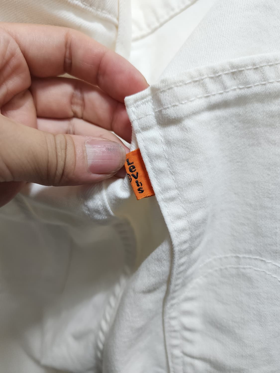 리바이스 510 오렌지탭 화이트 데님  상품이미지3