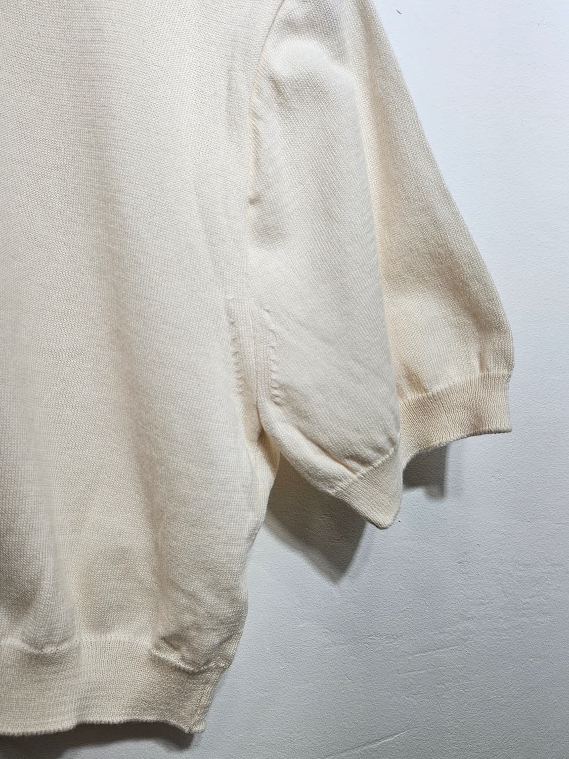 atmosphere 크롭 니트 반팔 아이보리 S 상품이미지5