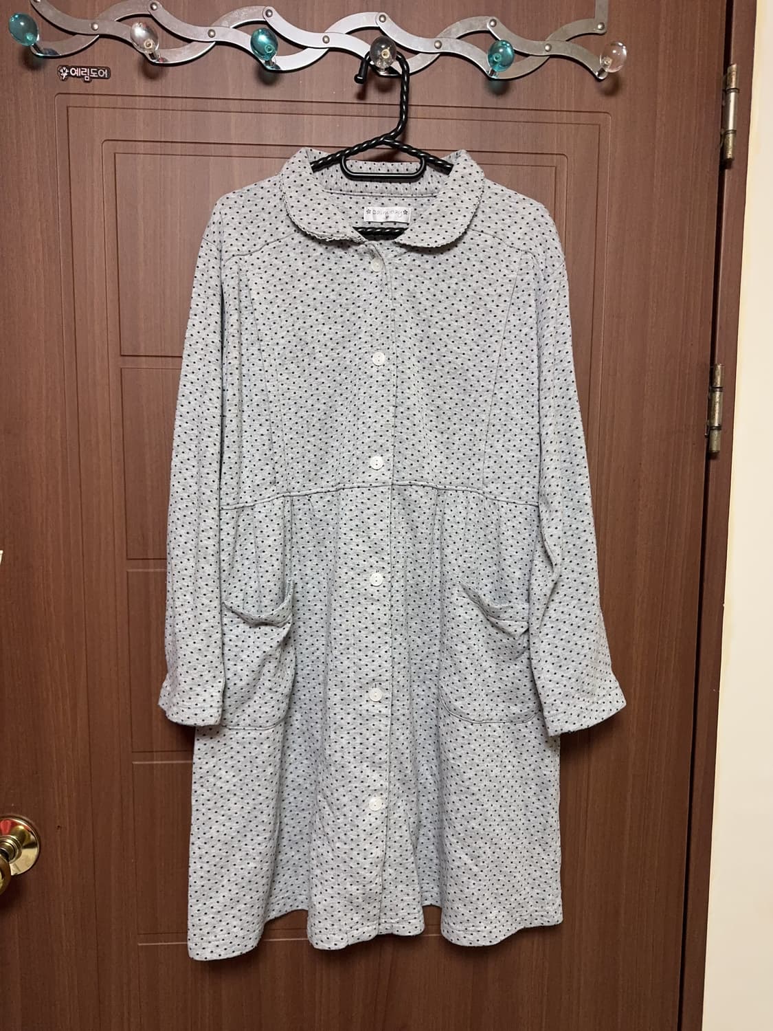 모리걸 체크 바선생 도트 레이스 둥근카라 셔츠 원피스 모음 상품이미지1