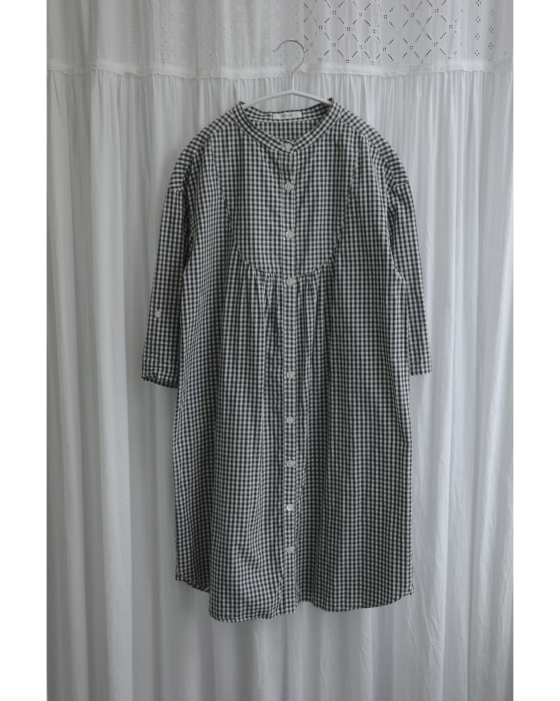 Checked midi dress 상품이미지1