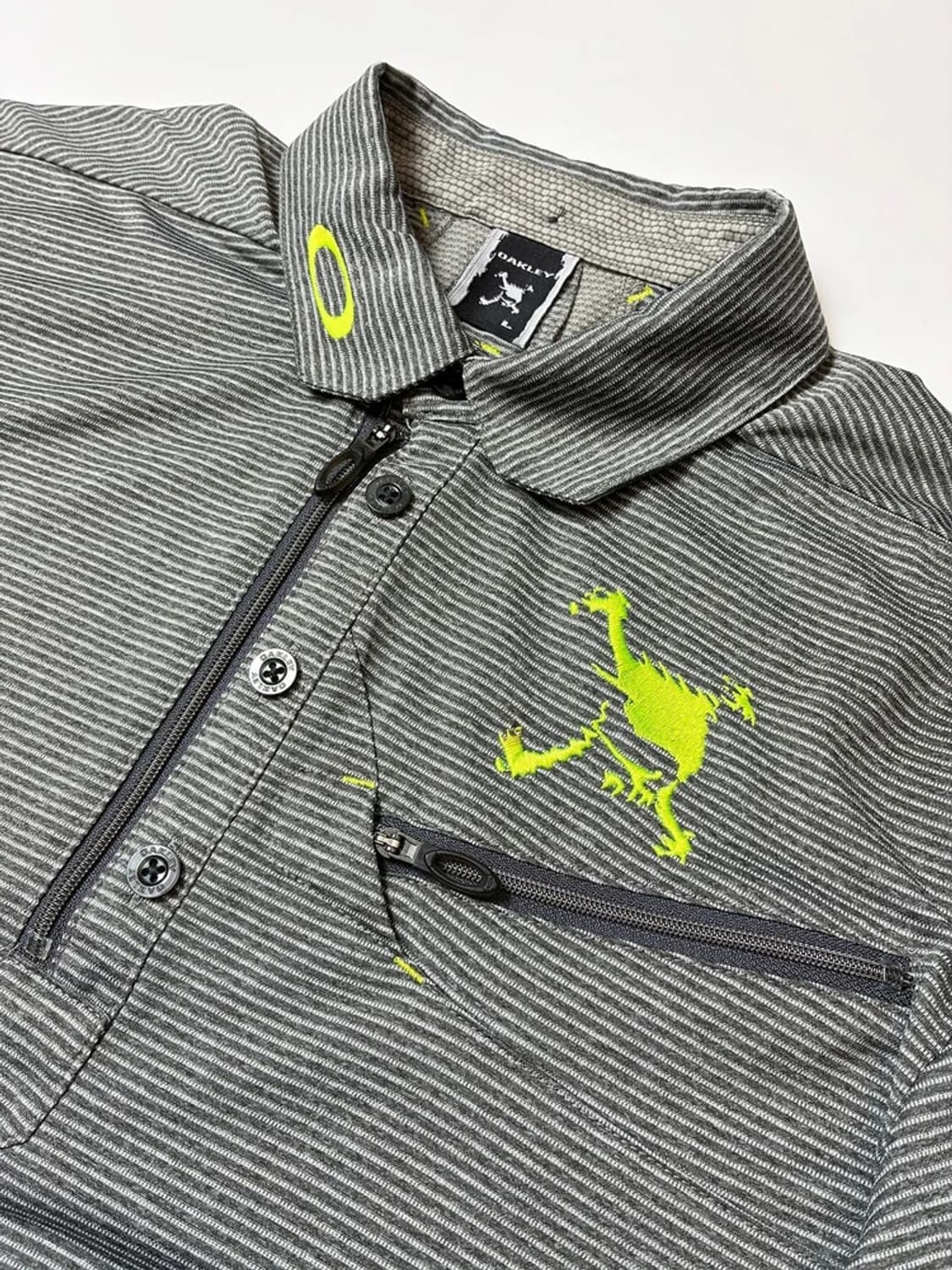 오클리 스트라이프 기능성 카라 반팔 티셔츠 PN9588 상품이미지3