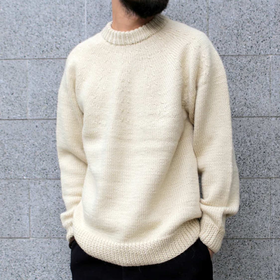 [3] 코모리 핸드 니트 아이보리 상품이미지3