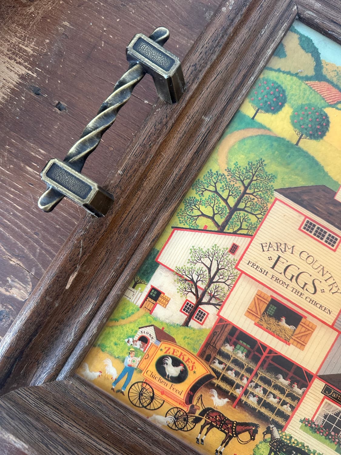 독일)빈티지 마을 트레이 상품이미지5