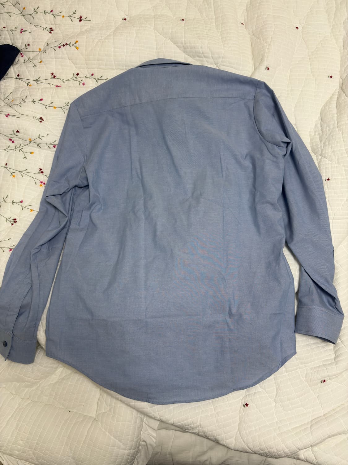 미군 미 해군 네이비 샴브레이 셔츠 L(105) 상품이미지2