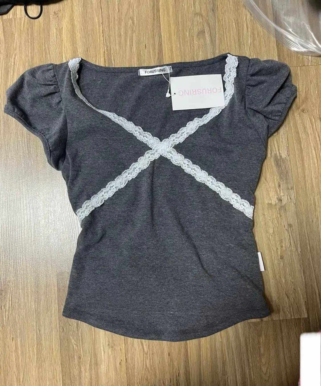 포어링 백리본 퍼프티 차콜 m 상품이미지2