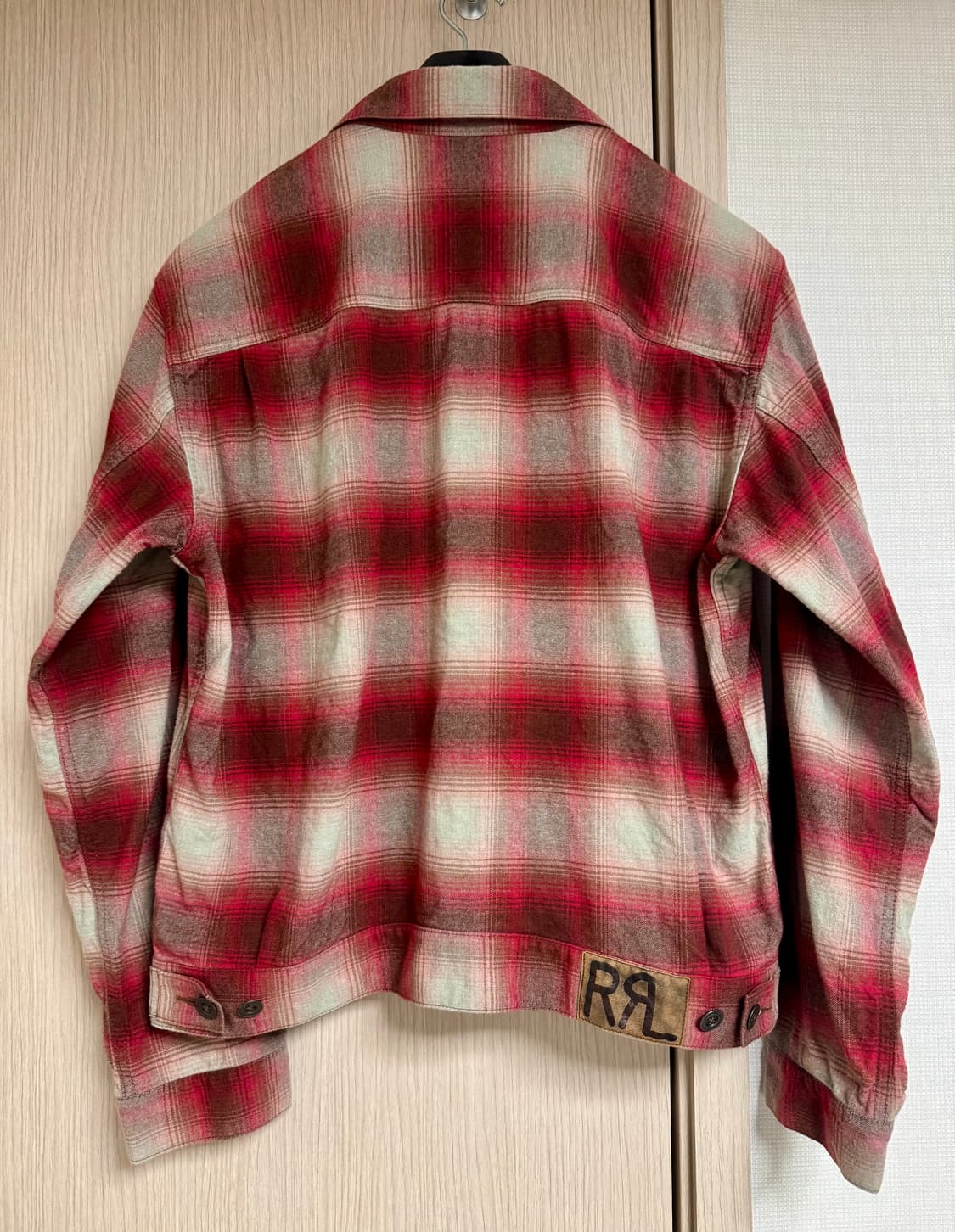 RRL / 플란넬 플래드 울코튼 레드 체크 자켓 타입2 / L 상품이미지2