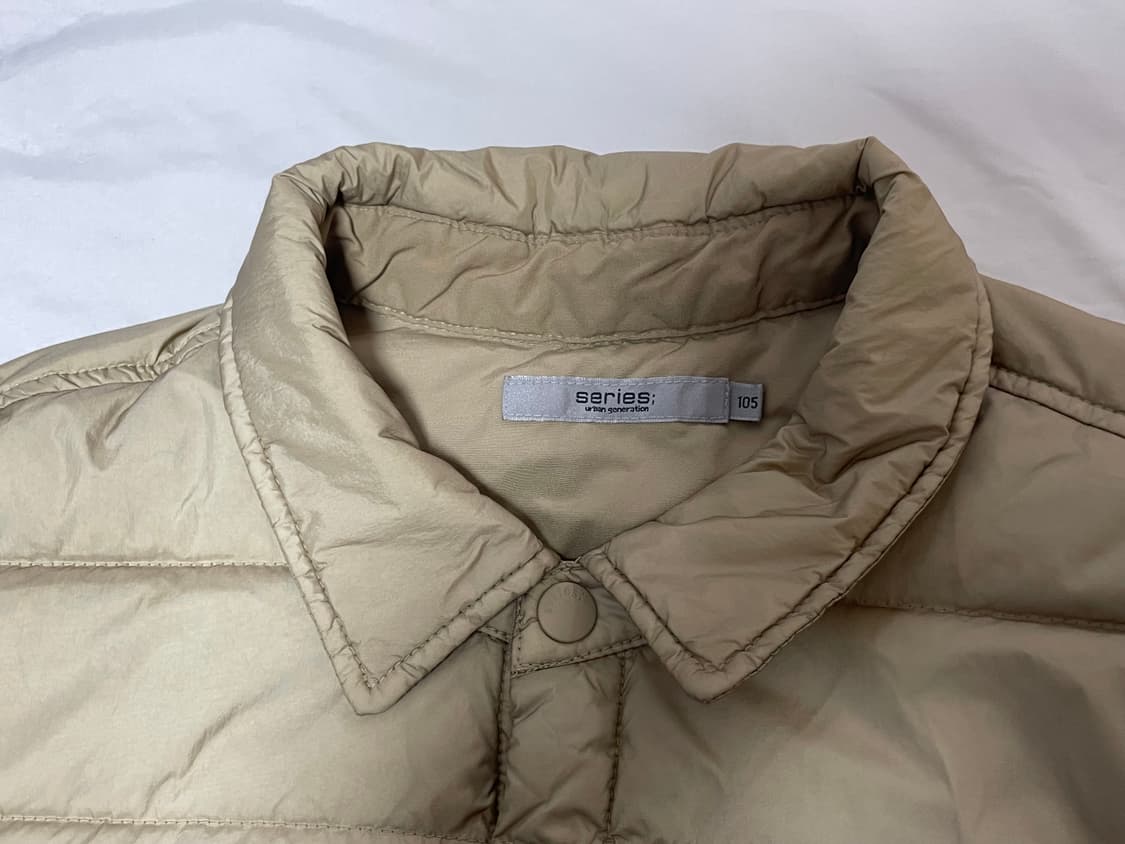 시리즈 퀄팅 가먼트다잉 다운패딩셔츠자켓 상품이미지2