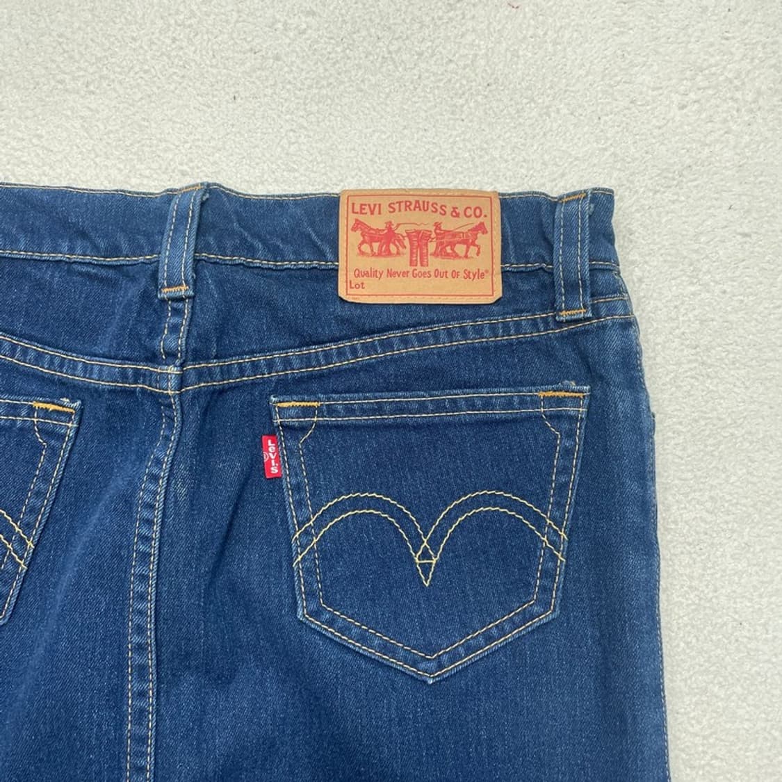 LEVI'S 앞트임 데님 스커트 Type1 L 상품이미지3