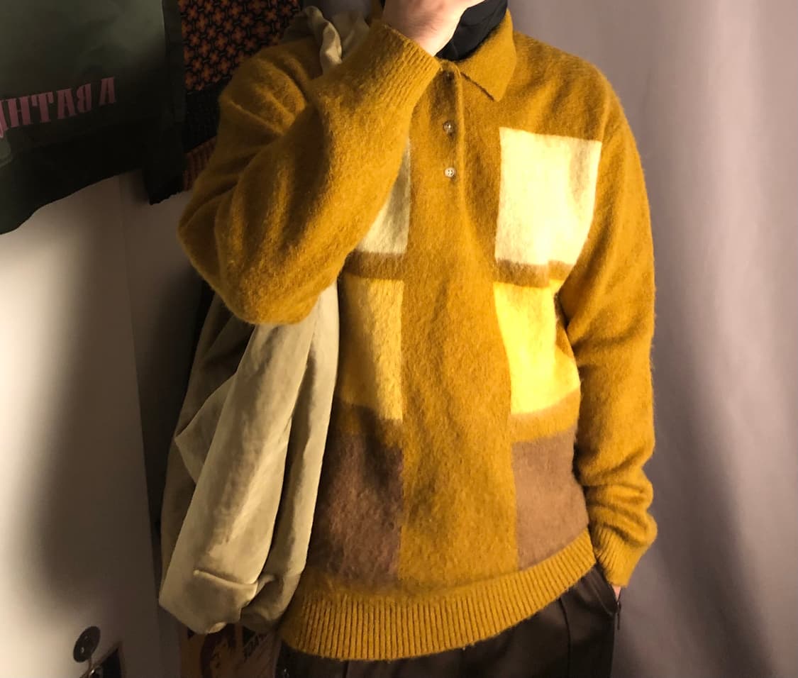 빔스 플러스 모헤어 니트 폴로셔츠 상품이미지1