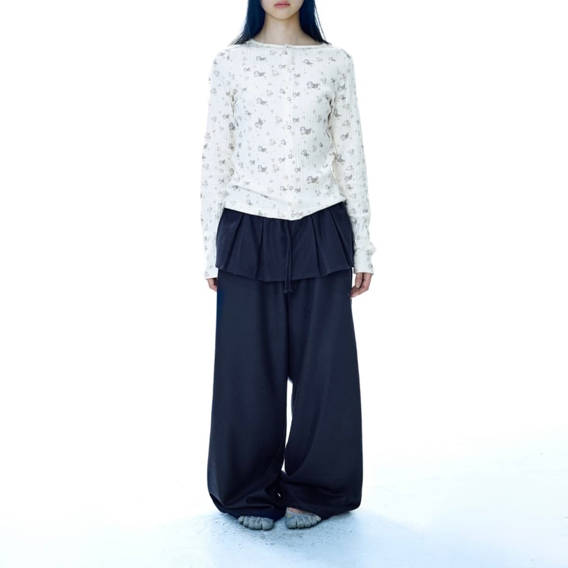 코이세이오 플리츠 오버 울팬츠 상품이미지1