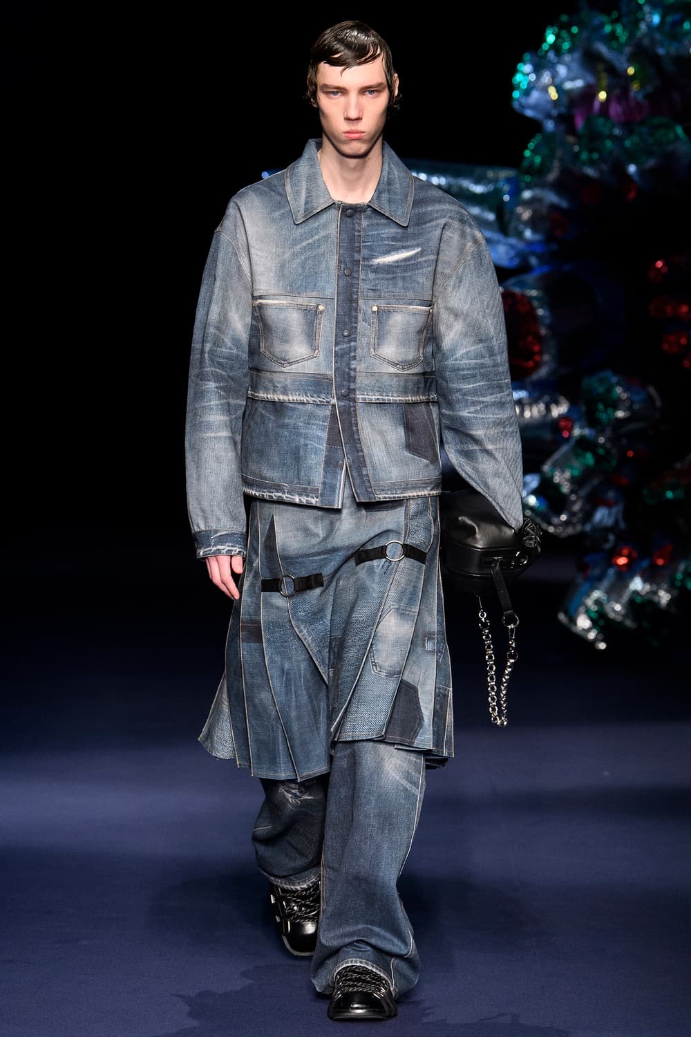 앤더슨벨 초회판 트롱프뢰유 더블 웨이스트 데님 자켓 XL 상품이미지1