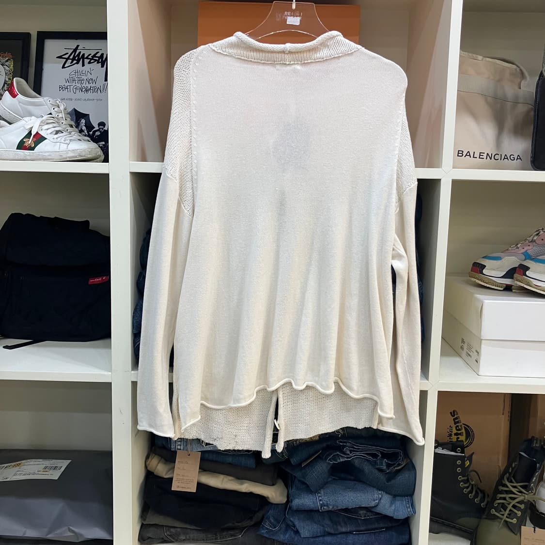 이세이미야케 플랜테이션 아이보리 니트 가디건 M 상품이미지3