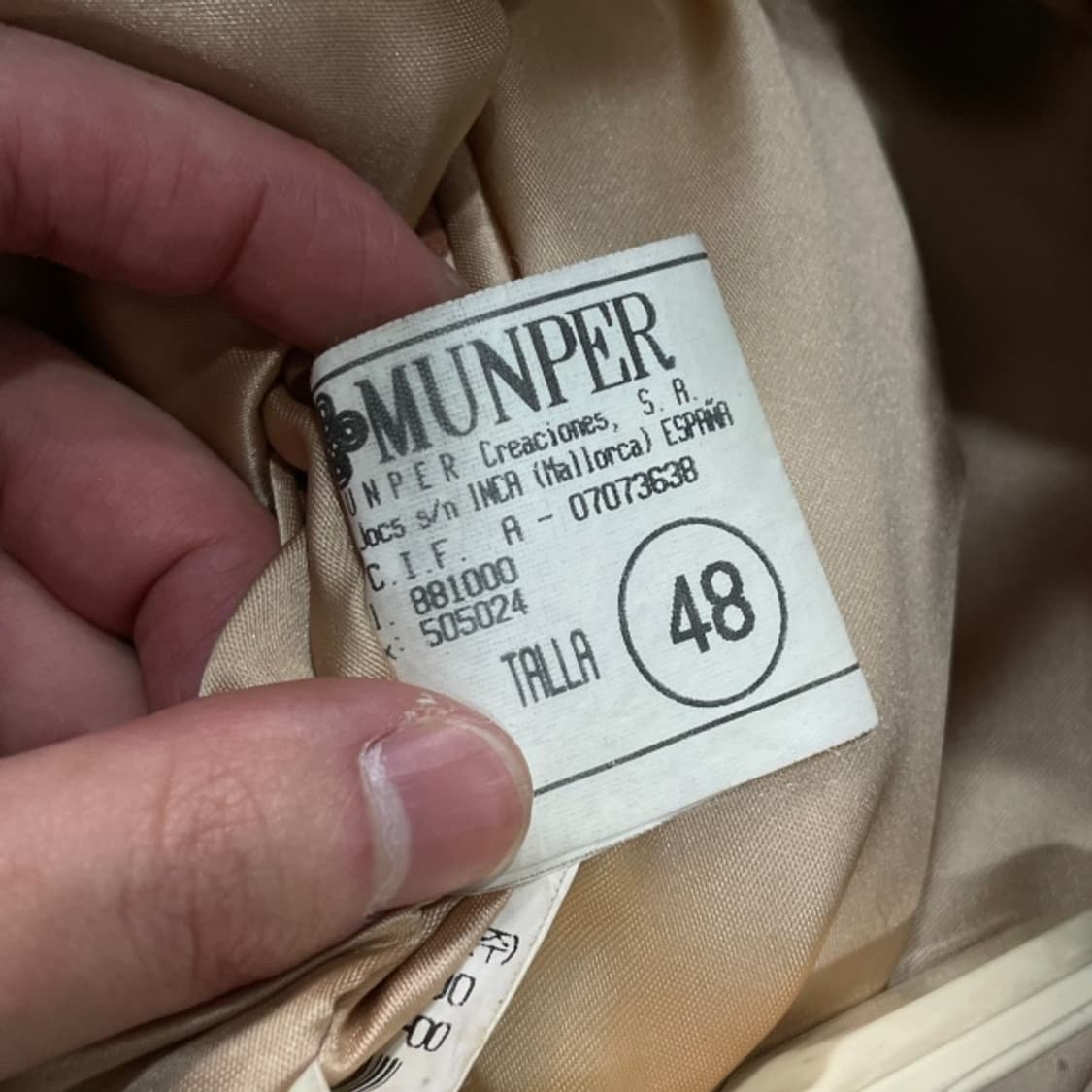 100 MUNPER 스페인 양가죽 A-2 플라이트 자켓 상품이미지5