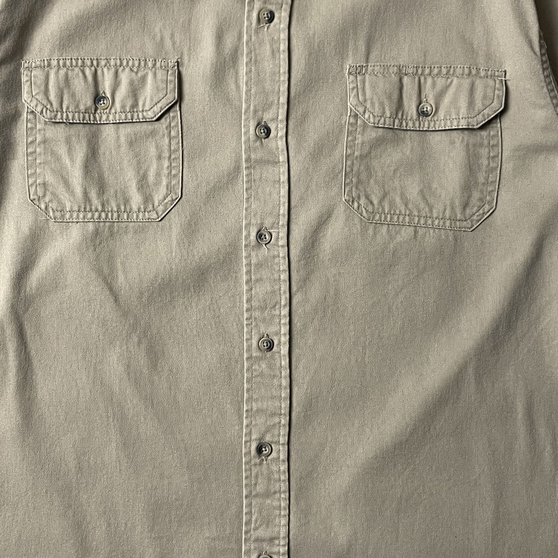 WRANGLER 랭글러 빈티지 베이지 코튼셔츠 A00422 상품이미지3