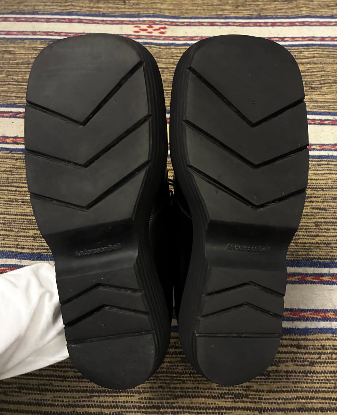 (41/260)앤더슨벨 스퀘어 마틴 더비슈즈 로퍼 블랙 상품이미지8