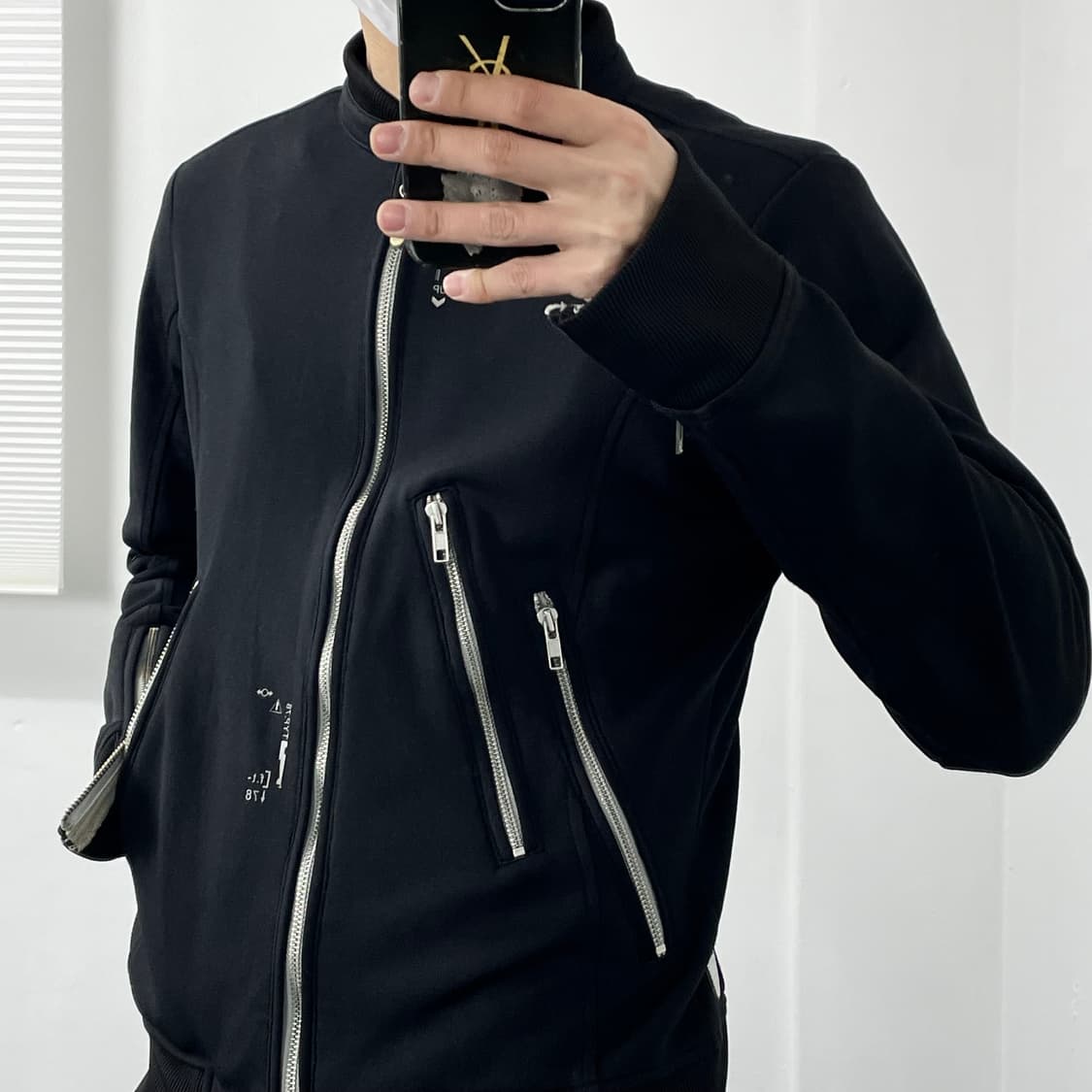 L 디젤 해체주의 투웨이 나일론 바이커 자켓 상품이미지4