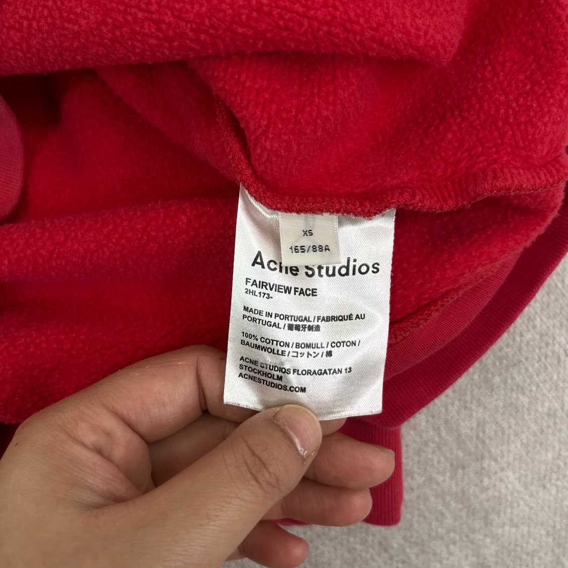 95 아크네 스튜디오 페이스로고 맨투맨 상품이미지5