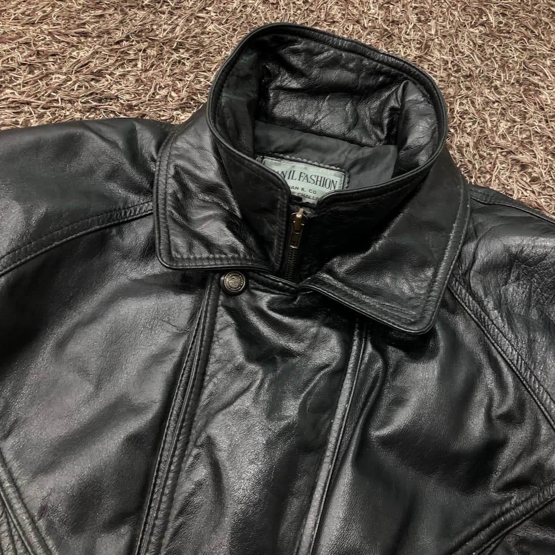 빈티지 리얼레더 봄버 레더 가죽 자켓 상품이미지3