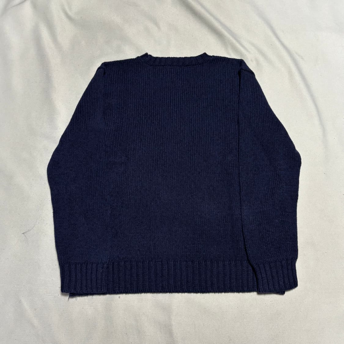 L 폴로랄프로렌 폴로 베어 네이비 코튼 린넨 니트 상품이미지3