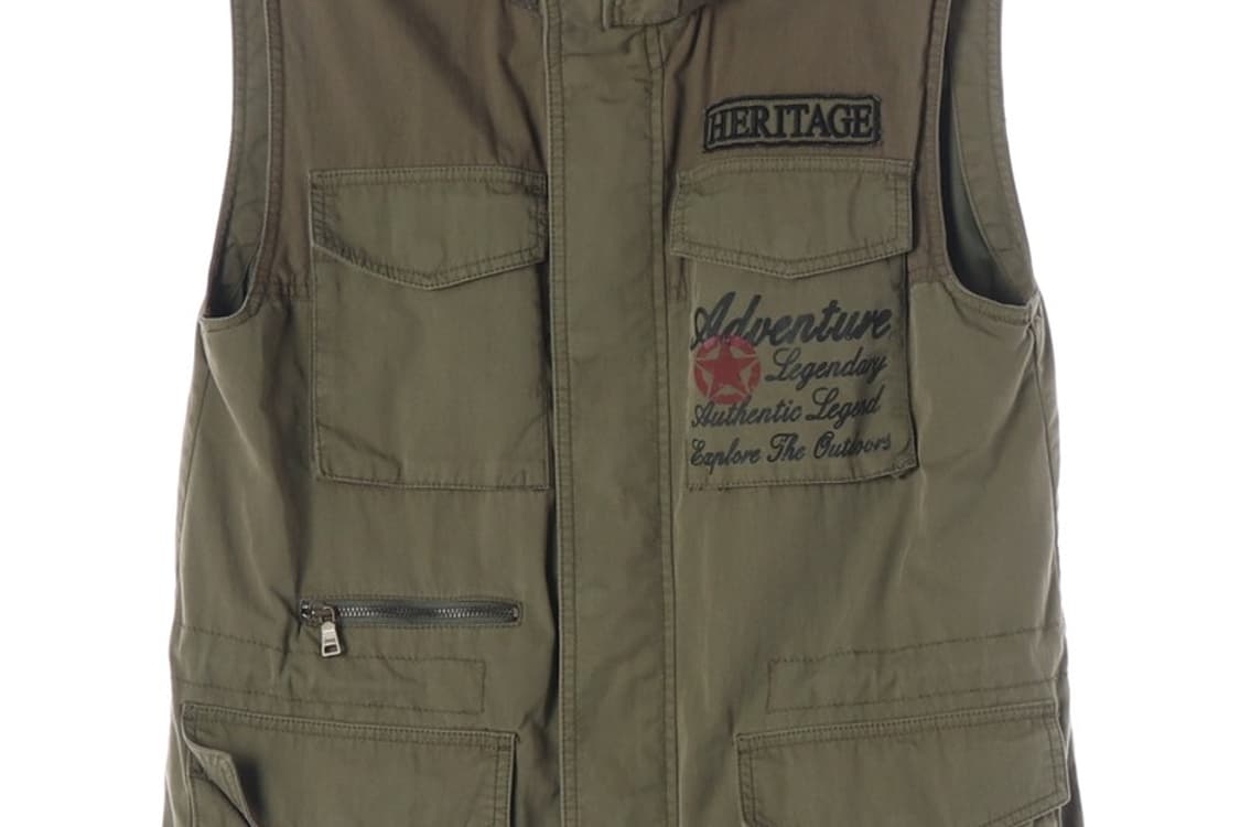 Jeep 리티지 후드 밀리터리 멀티포켓 베스트 L 상품이미지4