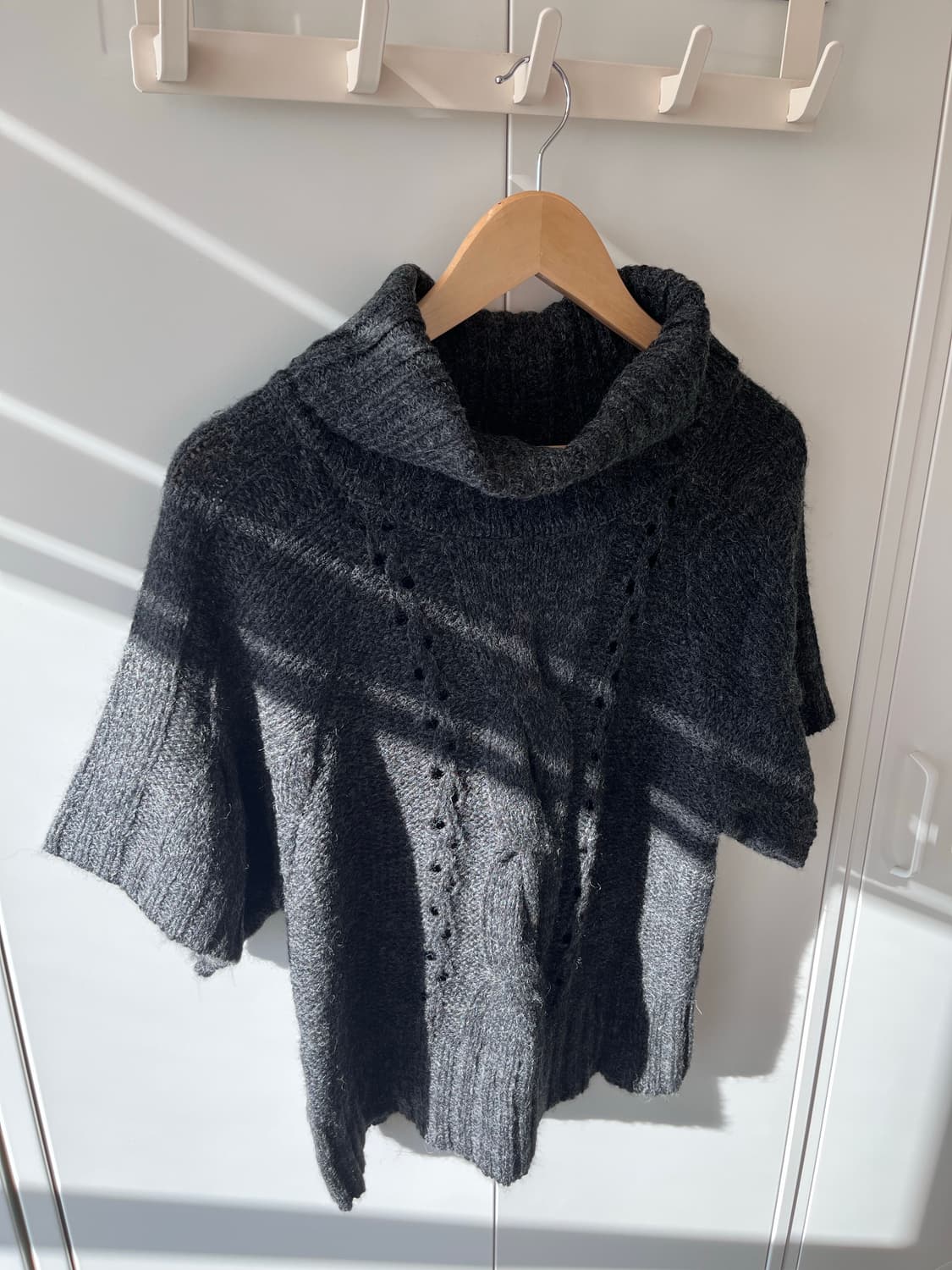 Sempre 차콜 꽈배기 목폴라 울니트 상품이미지7