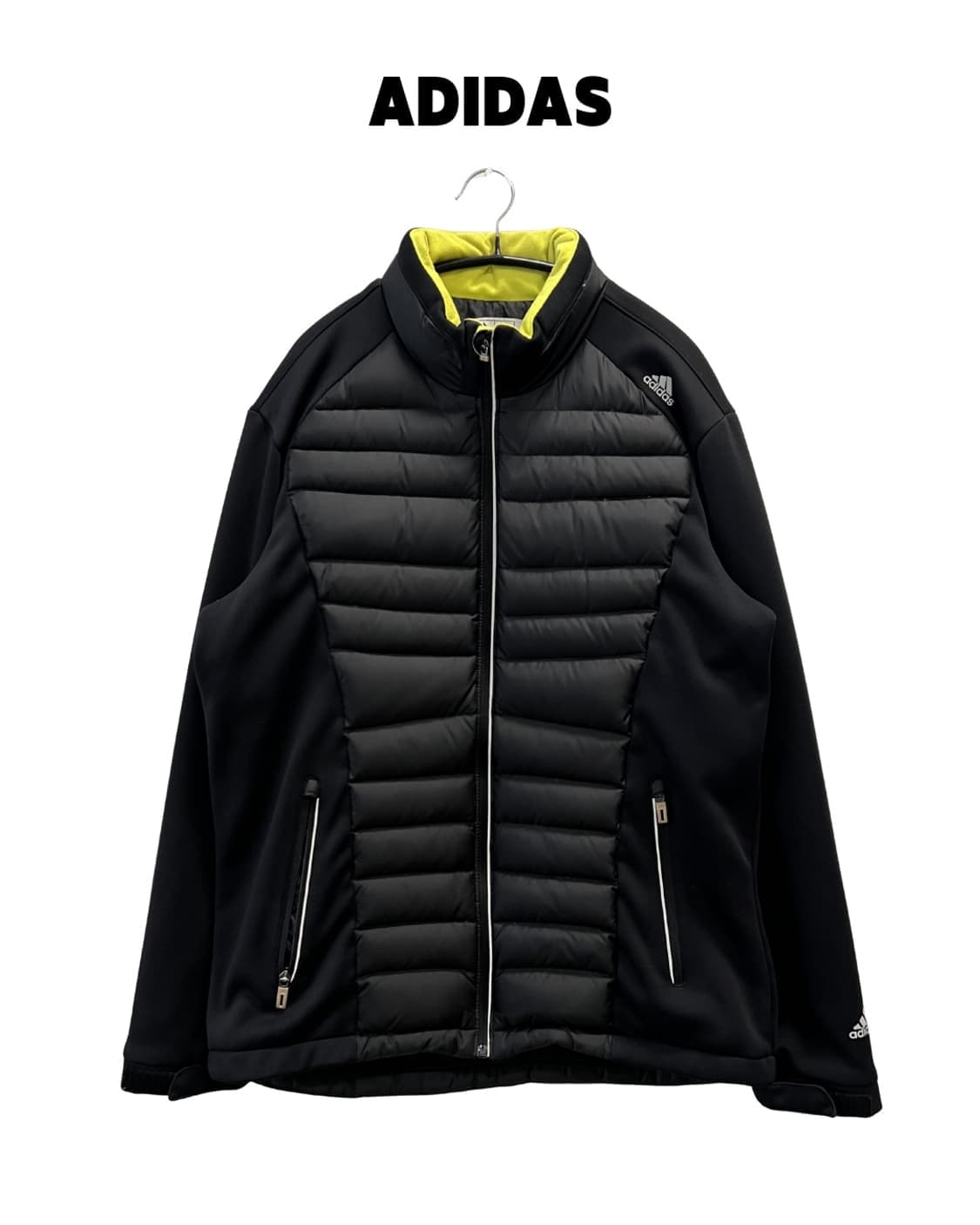 (105) 아디다스 골프 덕다운 경량 패딩 집업 블랙 상품이미지1