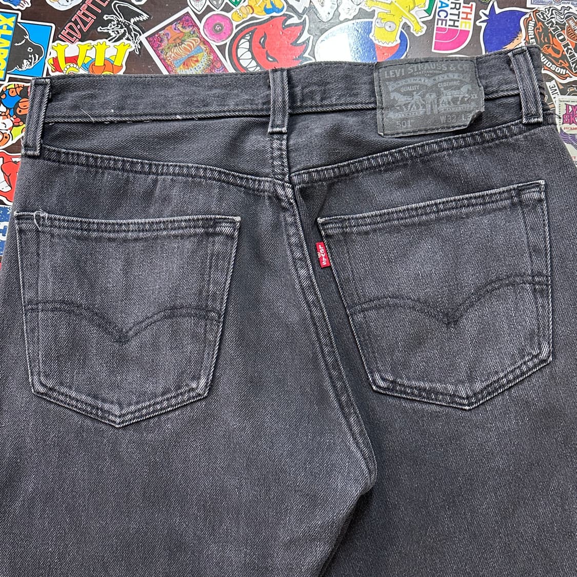 리바이스 501 블랙 진 데님 팬츠 31 상품이미지3