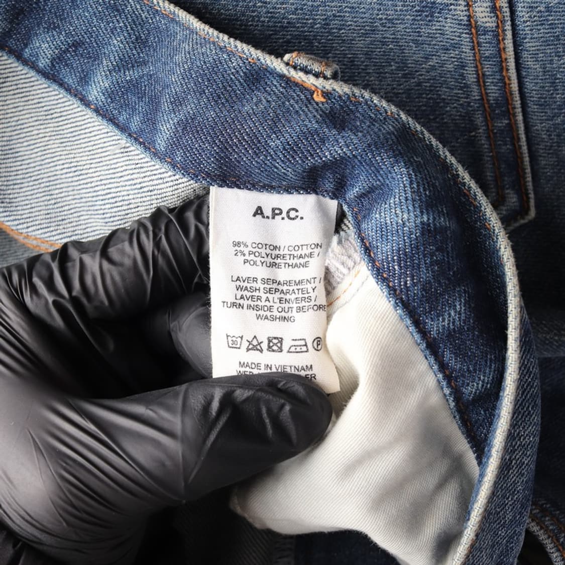 아페쎄 쁘띠 뉴 스탠다드 중청 데님 팬츠 30 상품이미지7