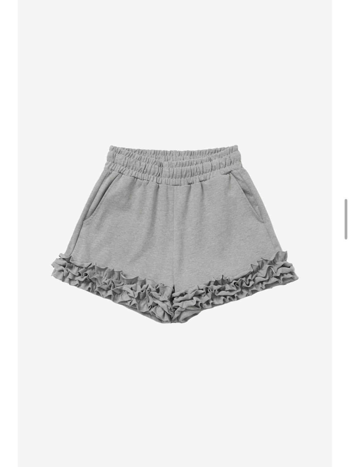피피비 PPB 백 타이 러플 쇼츠 그레이 상품이미지4