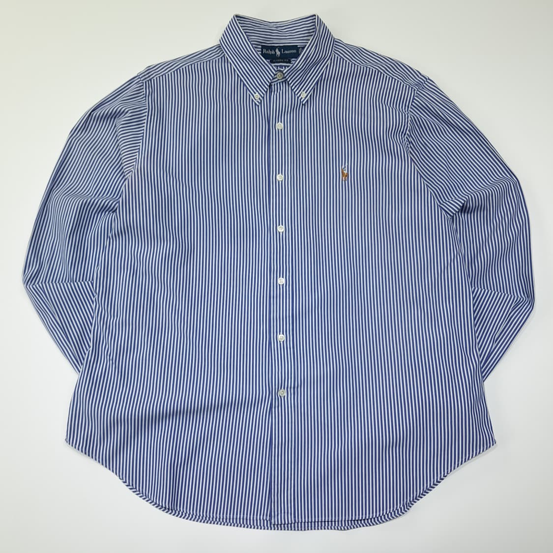 CL857 XL 폴로 00s 코튼 블루 스트라이프 셔츠 남방 상품이미지1