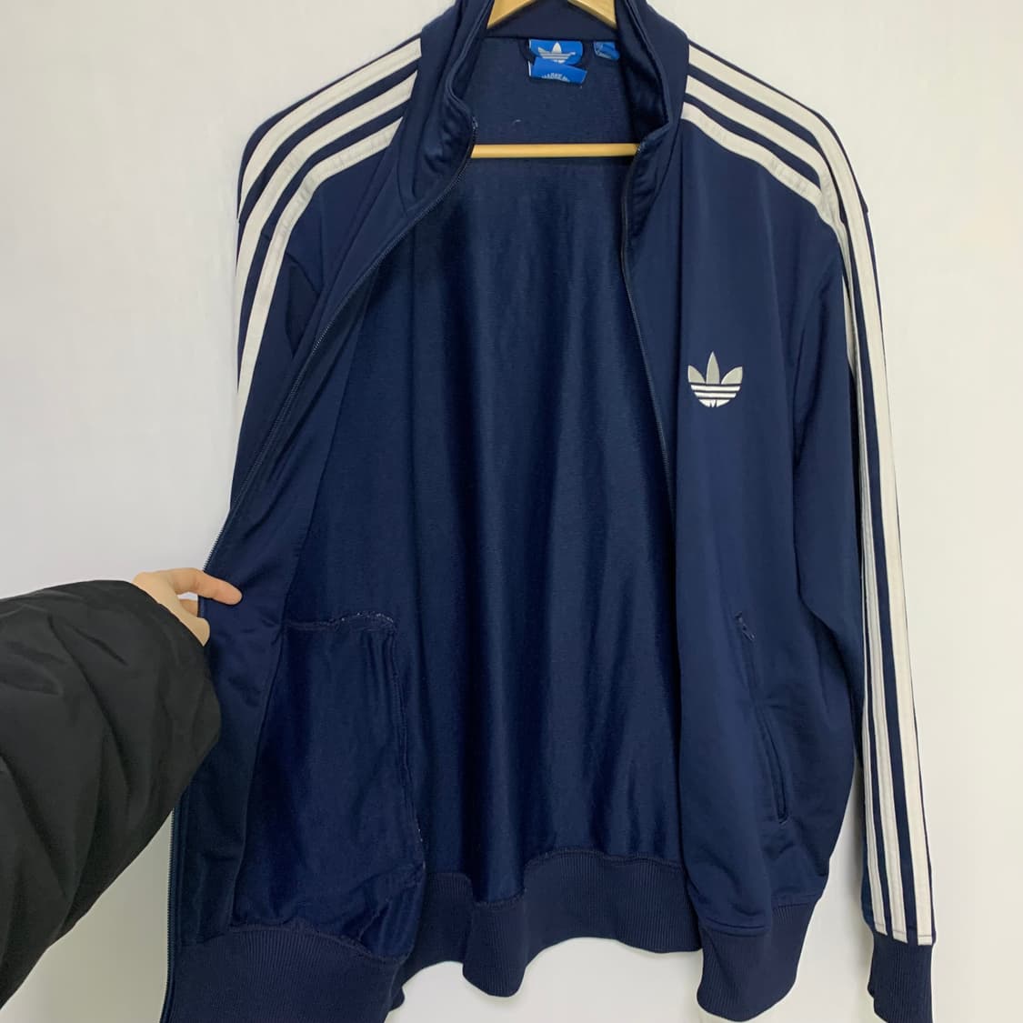 아디다스 파이어버드 져지 집업 빈티지 네이비 110 남녀공용 상품이미지4