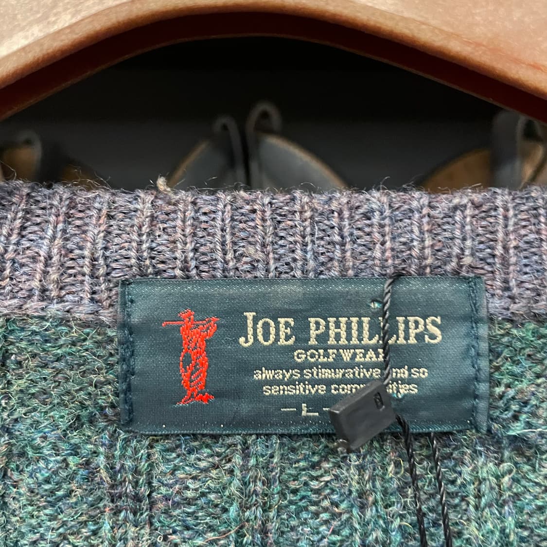 조 필립스 골프 웨어 멀티 배색 패턴 케이블 꽈배기 니트 스웨터 N346 상품이미지6