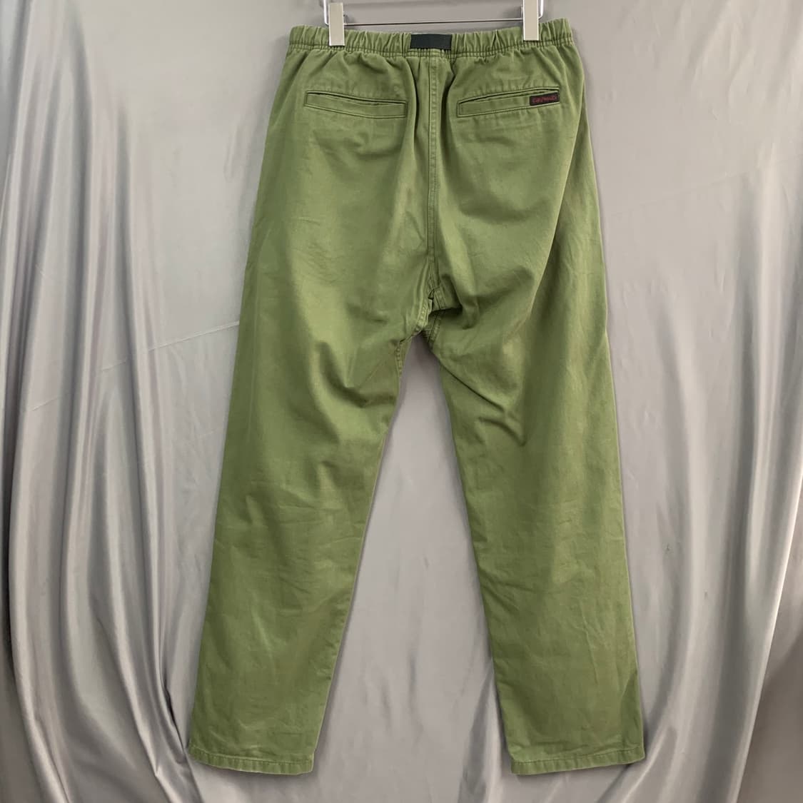 L 그라미치 올리브 스트레이트 트윌 코튼 밴딩 팬츠 상품이미지3