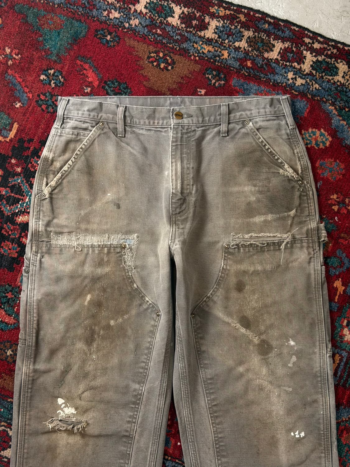 OG 칼하트 더블니 다크브라운 칼하트 B136 DKB 썩블니 상품이미지5