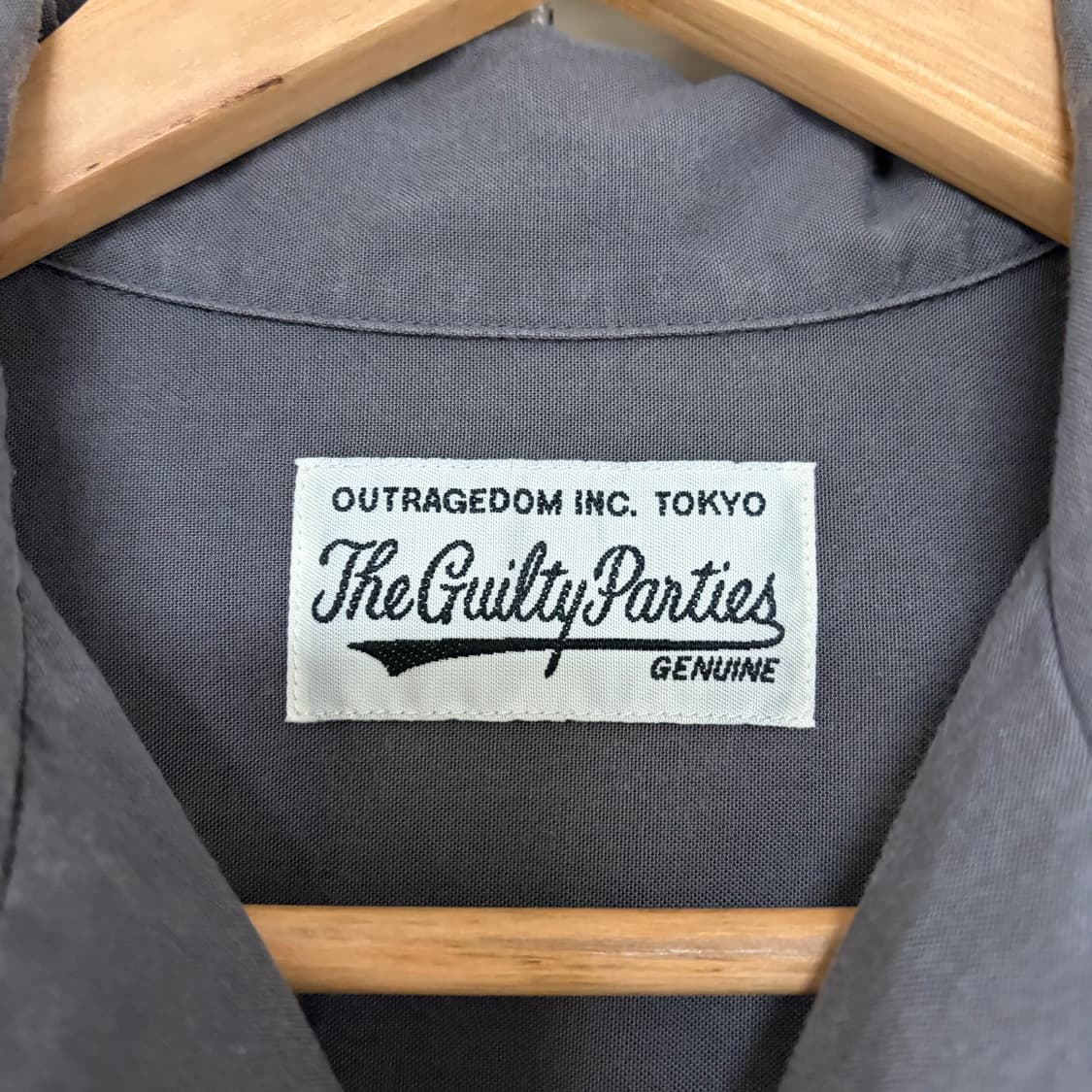 와코마리아 25SS 50’s 셔츠 하와이안 오픈 카라 셔츠 그레이 M 상품이미지5