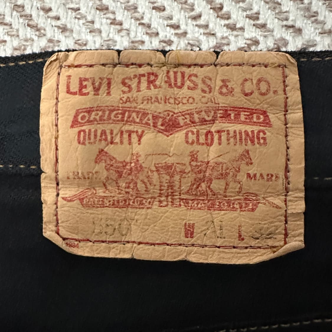 LEVI'S 550 00's vintage black jeans 상품이미지4
