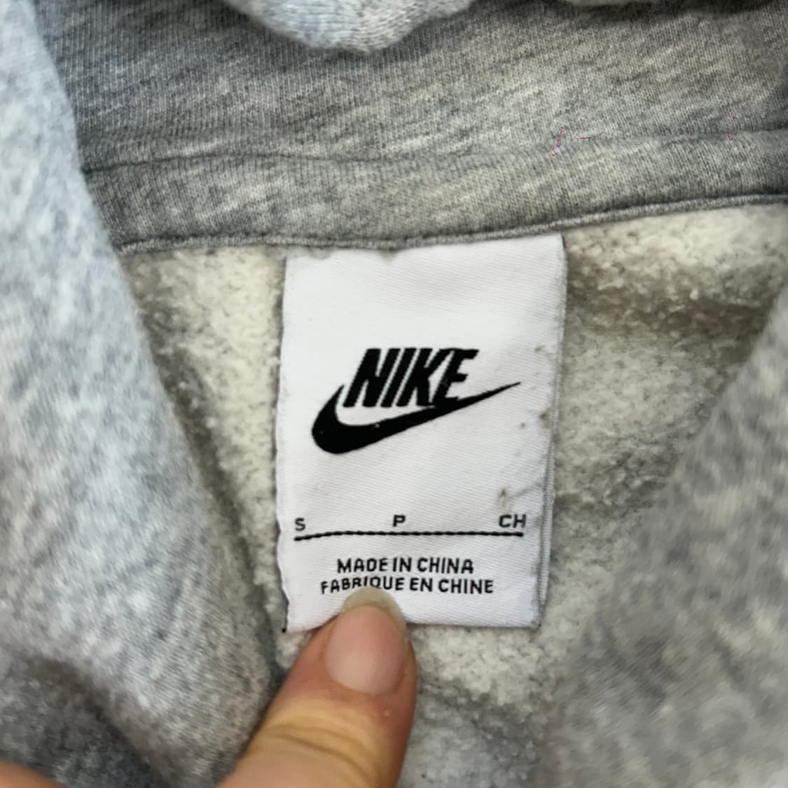 Nike 나이키 화이트 스우시 그레이 후드티 상품이미지5